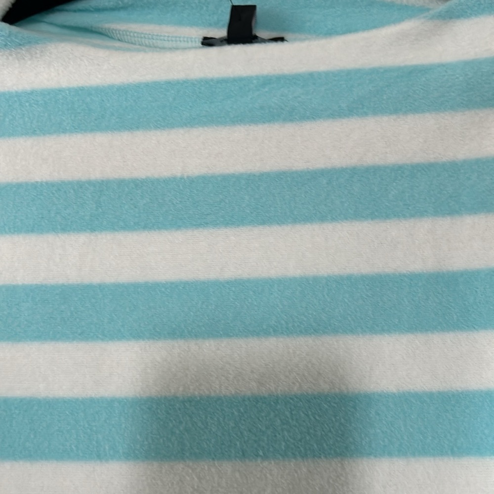 Talbots Striped Sweatshirt, Blue and White Stripe - Picture 2 of 7